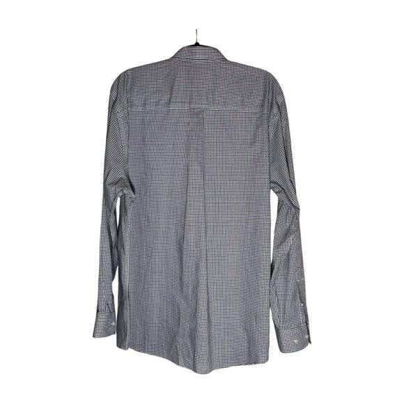 Cutter&Buck Men's Long Sleeve Button Down Black White Embroidered North Tx Large - Picture 2 of 7